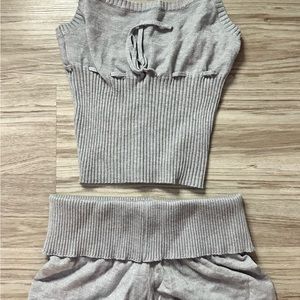Soft grey lounge set